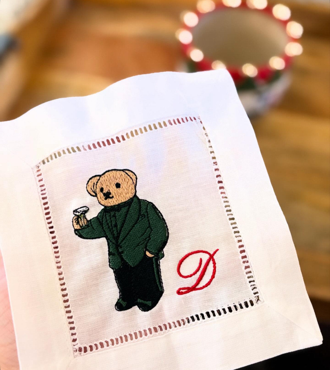 Martini Teddy Cocktail Napkins