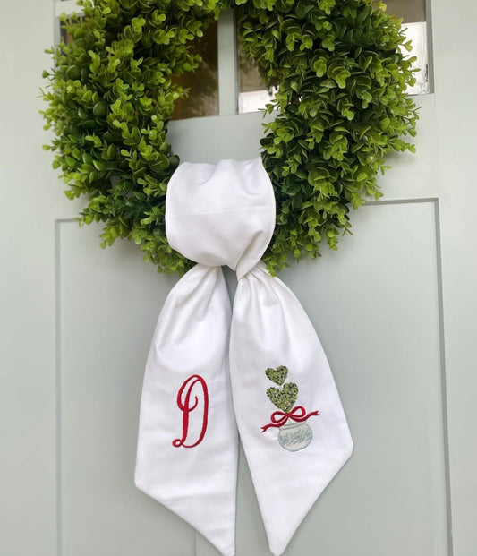 Valentine's Day Wreath Sash