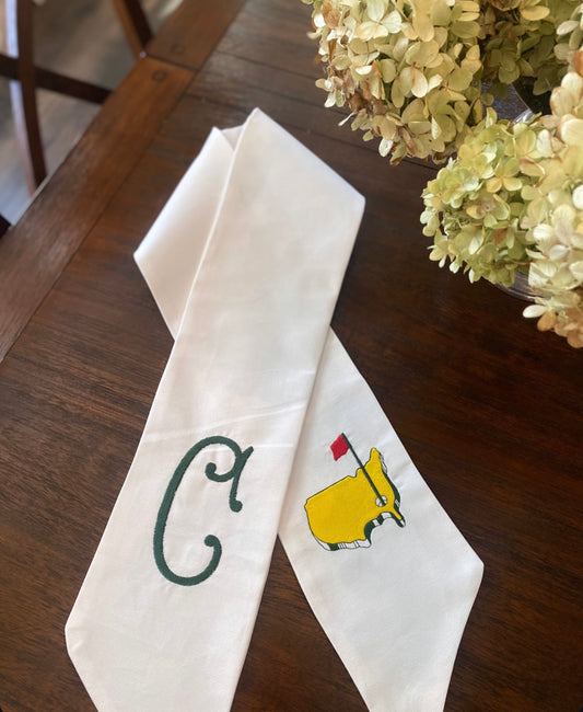 Masters-Theme Wreath Sash